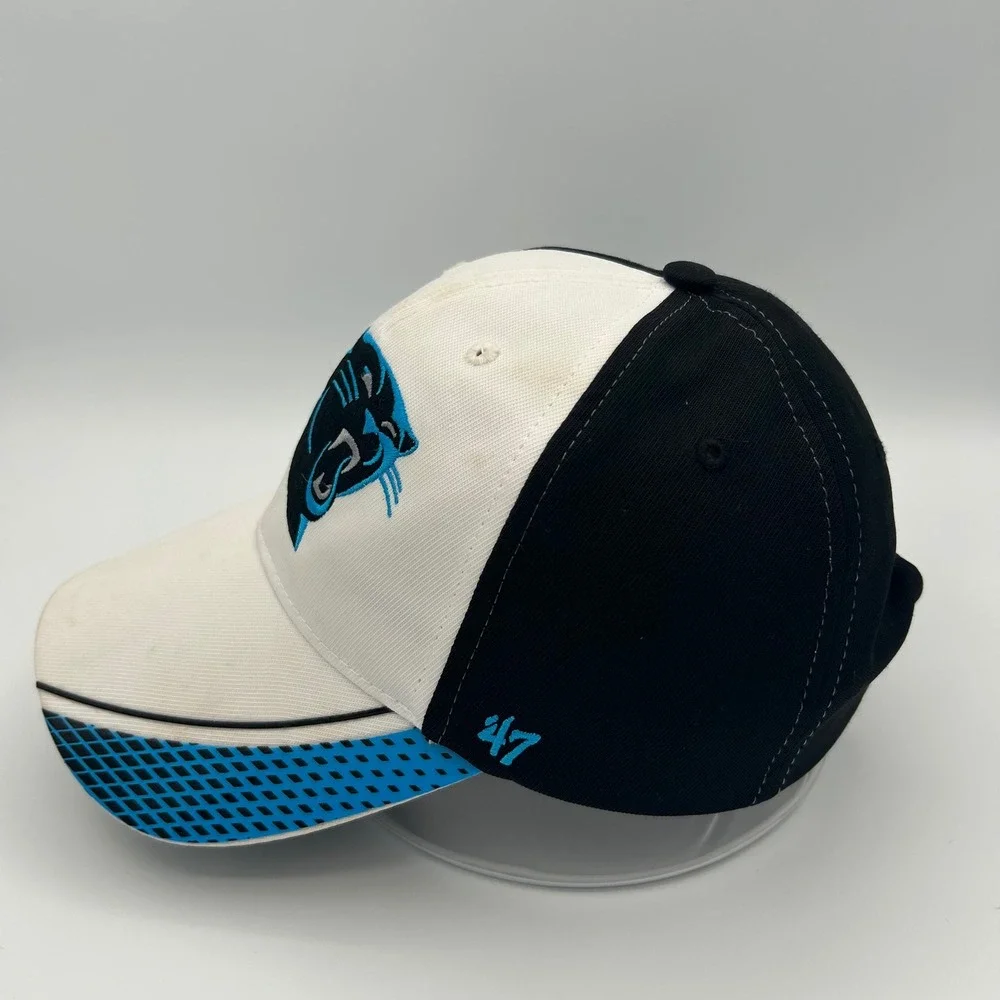 Carolina Panthers Hat Youth White Black Sportswear Y2K‎ Style
